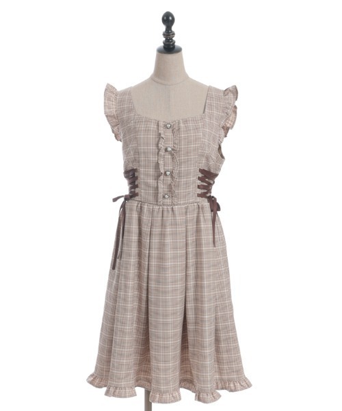 サイドレースアップジャンドレ（ワンピース）｜axes femme POETIQUE