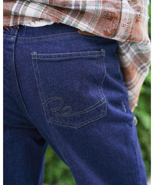 #Re:room(リルーム)の「ワンウォッシュストレートデニムパンツ(デニムパンツ・メンズ・ネイビー・SMALL/MEDIUM/LARGE)」の16枚目の写真