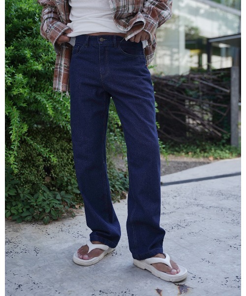 #Re:room(リルーム)の「ワンウォッシュストレートデニムパンツ(デニムパンツ・メンズ・ネイビー・SMALL/MEDIUM/LARGE)」の17枚目の写真