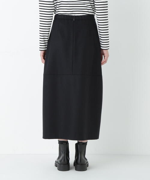 human woman（ヒューマンウーマン）の「◆ウールサキソニーコクーンスカート（スカート・レディース・ベージュ系その他2/ネイビー・SMALL/MEDIUM）」の18枚目の写真