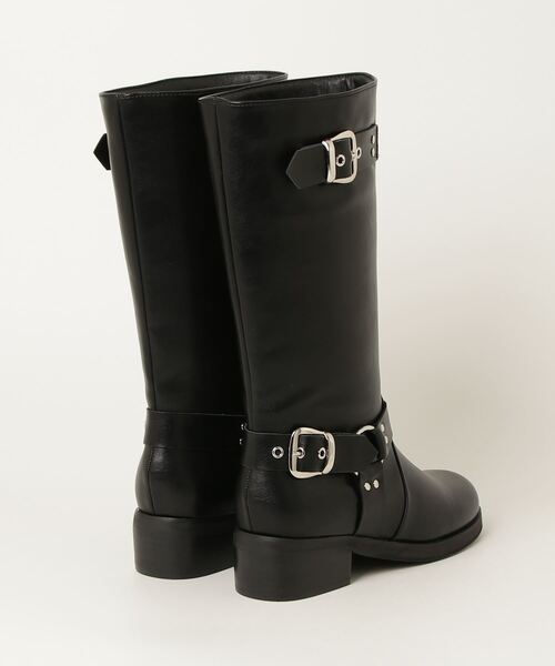 ROSE BUD（ローズバッド）の「BELTED LONG BOOTS（ブーツ・レディース・ブラック・38/39/36/37）」の2枚目の写真