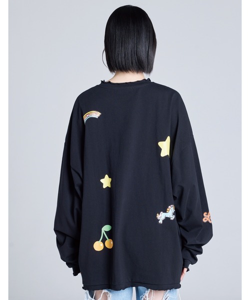 ハローキティコラボ（ハローキティコラボ）の「hello kitty x little sunny bite frill long tee（Tシャツ/カットソー・レディース・ホワイト/ピンク/ブラック・SMALL/MEDIUM）」の20枚目の写真