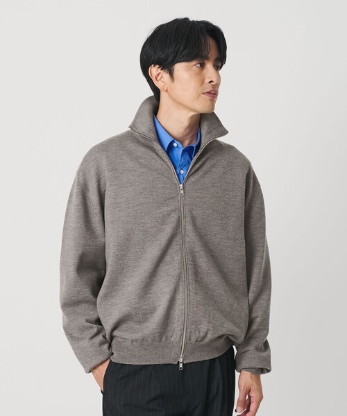 BEAUTY&YOUTH UNITED ARROWS（ビューティーアンドユースユナイテッドアローズ）の「ハイブリッド ウール ドライバーズ ジャケット（カーディガン/ボレロ・メンズ・ブラック/ベージュ・L/S/M/XL）」の6枚目の写真