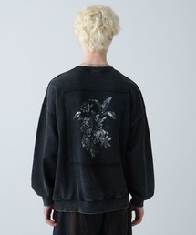 ピグメントバックプリントスウェット(HARE)