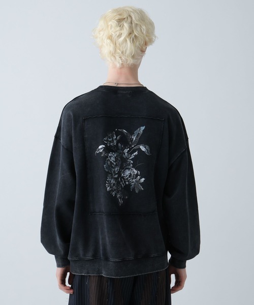 HARE(ハレ)の「ピグメントバックプリントスウェット(HARE)(スウェット・メンズ・ブラック/グレー/ブルー/レッド・MEDIUM/SMALL)」の1枚目の写真