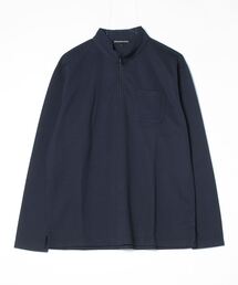 RUCKENBACCHAR ハニカムストレッチ ハーフジップ スタンドT