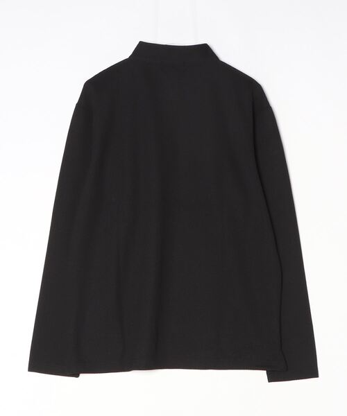 HARUYAMA（ハルヤマ）の「RUCKENBACCHAR ハニカムストレッチ ハーフジップ スタンドＴ（Tシャツ/カットソー・メンズ・ブラック/ネイビー・M/L/LL）」の3枚目の写真