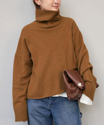 フード付きブラウンポンチョ　Deuxieme Classe フード付きブラウンポンチョ Deuxieme Classe フード付き