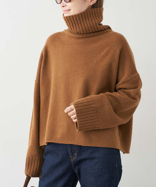 Cropped タートルネック ニット（ニット/セーター）｜Deuxieme Classe