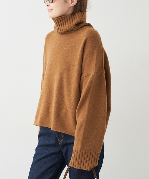 Cropped タートルネック ニット（ニット/セーター）｜Deuxieme Classe