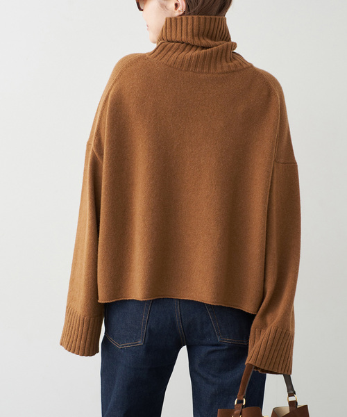 Cropped タートルネック ニット（ニット/セーター）｜Deuxieme Classe