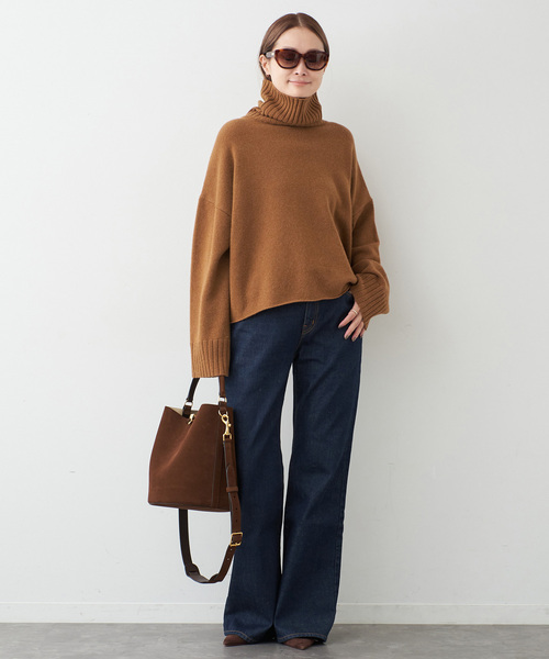 Cropped タートルネック ニット（ニット/セーター）｜Deuxieme Classe