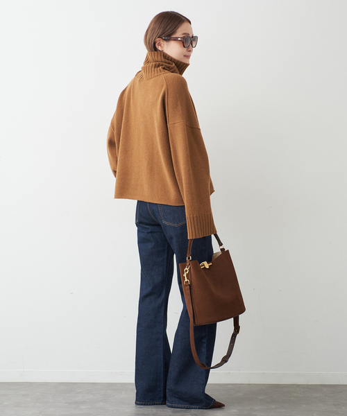 Cropped タートルネック ニット（ニット/セーター）｜Deuxieme Classe