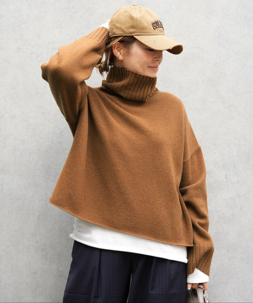 Cropped タートルネック ニット（ニット/セーター）｜Deuxieme Classe