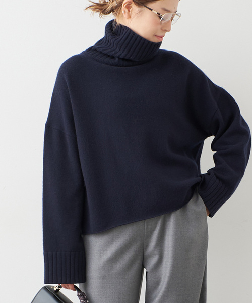 Cropped タートルネック ニット（ニット/セーター）｜Deuxieme Classe