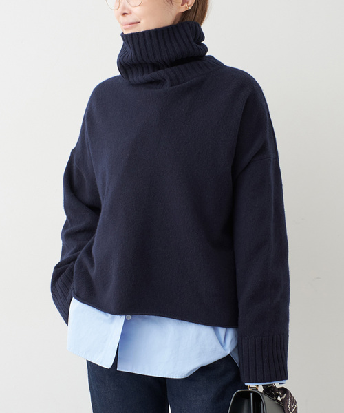 Deuxieme Classeタートルニット Cropped タートルネック ニット（ニット/セーター）｜Deuxieme Classe