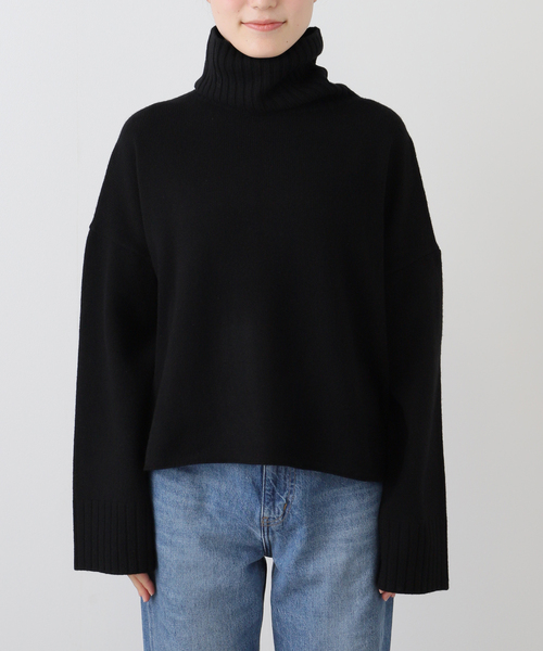 2025美品Deuxieme Classe Cropped タートルネックニット Cropped タートルネック ニット（ニット/セーター）｜Deuxieme Classe