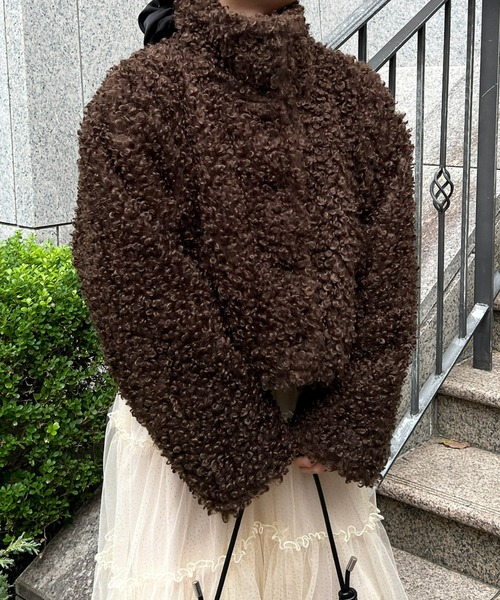 プードルファーショートコート（その他アウター）｜Olu.（オルドット