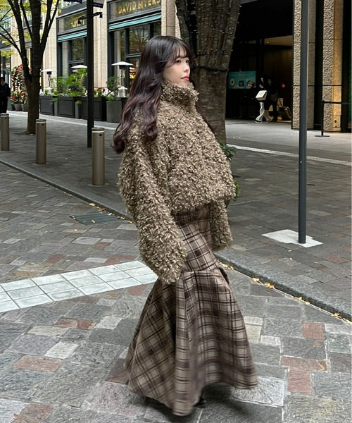 プードルファーショートコート（その他アウター）｜Olu.（オルドット