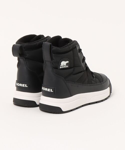 SOREL(ソレル)の「SOREL ソレル YOUTH WHITNEY 3 MID WP【防水/防寒/降雪地】キッズブーツ(ユースウィットニー3ミッドウォータープルーフ)(ブーツ・キッズ・ブラック/サンドベージュ・24.0cm/23.0cm/22.0cm/21.0cm)」の3枚目の写真