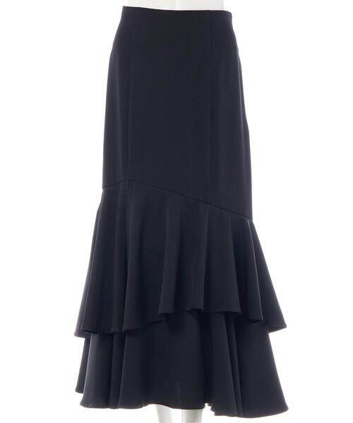 INGNI(イング)の「バックレースアップアシメティアードスカート(スカート・レディース・ライトベージュ/ブラック/ボルドー・FREE)」の18枚目の写真