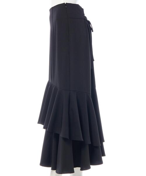 INGNI(イング)の「バックレースアップアシメティアードスカート(スカート・レディース・ライトベージュ/ブラック/ボルドー・FREE)」の19枚目の写真