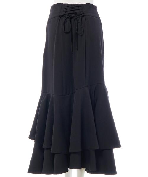 INGNI(イング)の「バックレースアップアシメティアードスカート(スカート・レディース・ライトベージュ/ブラック/ボルドー・FREE)」の20枚目の写真