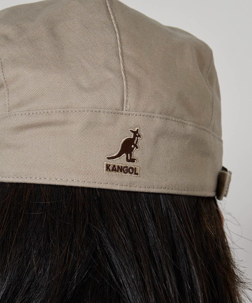 KANGOL（カンゴール）の「KANGOL/カンゴール ブランドロゴ刺繍 コットンハンチング（ハンチング/ベレー帽・メンズ・ブラック/ベージュ・L/XL/XXL）」の9枚目の写真