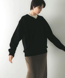 URBAN RESEARCH | ウール100 Vネックルーズソフトニット(ニット/セーター)