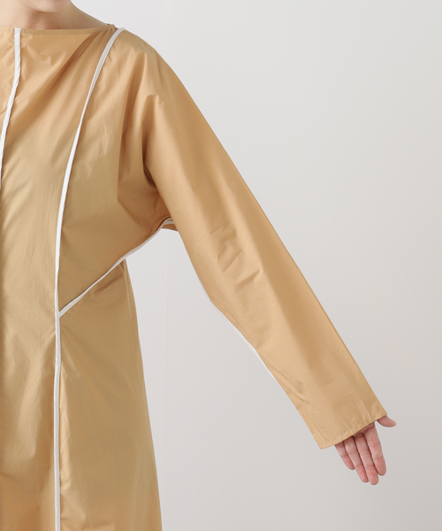 BASERANGE(ベースレンジ)の「BASERANGE NIKA DRESS DRNI-PO-WI25:ワンピース(ワンピース・レディース・ブラウン・SMALL)」の7枚目の写真