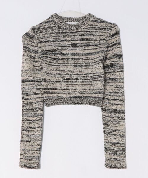 CLANE COTTON SHORT KNIT TOPS nao様NKNIT short ♡pattern KNIT clane