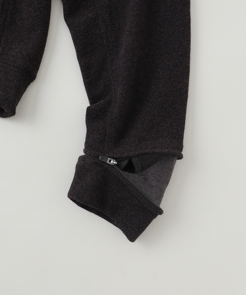 SAN SAN GEAR(サンサンギア)の「SAN SAN GEAR / サンサンギア KAPAS KNIT ZIP-UP(ブルゾン・メンズ・ブラック/ライトグリーン・1/2)」の5枚目の写真