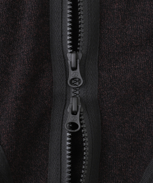 SAN SAN GEAR(サンサンギア)の「SAN SAN GEAR / サンサンギア KAPAS KNIT ZIP-UP(ブルゾン・メンズ・ブラック/ライトグリーン・1/2)」の6枚目の写真