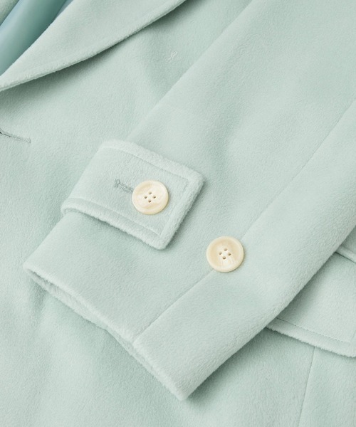 AMERICAN HOLIC（アメリカンホリック）の「ルーズチェスターコート（その他アウター・レディース・チャコールグレー/ライトベージュ/ミント・L/M）」の7枚目の写真