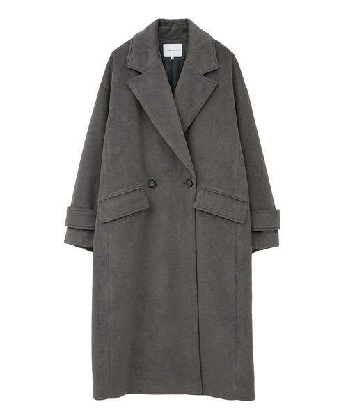 AMERICAN HOLIC（アメリカンホリック）の「ルーズチェスターコート（その他アウター・レディース・チャコールグレー/ライトベージュ/ミント・L/M）」の10枚目の写真