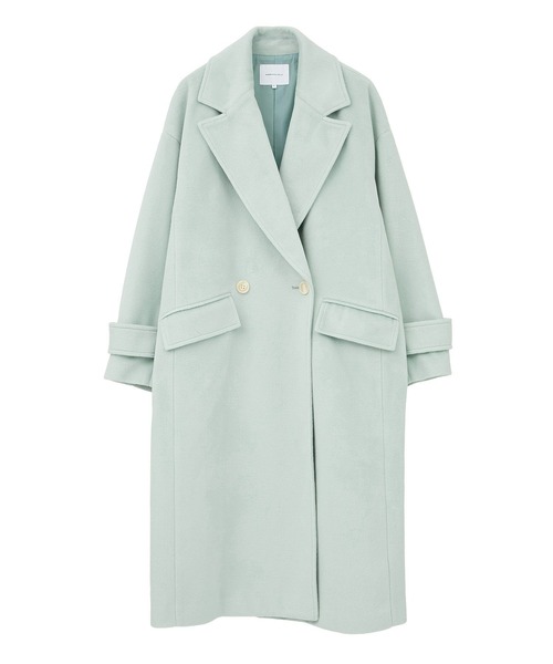 AMERICAN HOLIC（アメリカンホリック）の「ルーズチェスターコート（その他アウター・レディース・チャコールグレー/ライトベージュ/ミント・L/M）」の12枚目の写真