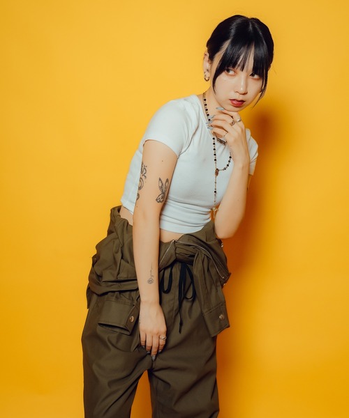 Subciety(サブサエティ)の「【WOMEN】All in one(つなぎ/オールインワン・レディース・オリーブ/ブラック・FREE)」の19枚目の写真