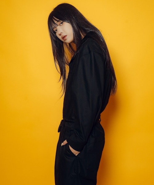Subciety(サブサエティ)の「【WOMEN】All in one(つなぎ/オールインワン・レディース・オリーブ/ブラック・FREE)」の7枚目の写真