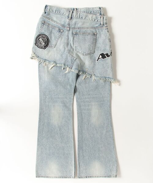 AVIREX×MOUSSY》TWIN SLIM FLARE DENIM PANTS（デニムパンツ）｜MOUSSY
