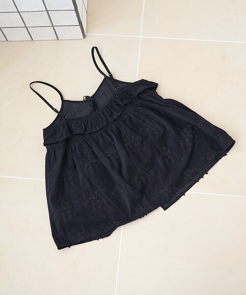 coen(コーエン)の「3Dフラワー刺繍 コーデュロイキャミソール【インフルエンサー紹介アイテム】(キャミソール・レディース・ブラウン/ナチュラル/ブラック・FREE)」の6枚目の写真