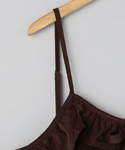 coen(コーエン)の「3Dフラワー刺繍 コーデュロイキャミソール【インフルエンサー紹介アイテム】(キャミソール・レディース・ブラウン/ナチュラル/ブラック・FREE)」の22枚目の写真