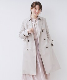 index（インデックス）の「トレンチコート【洗濯機OK/撥水/花粉対応】《XS～3L》（トレンチコート）」