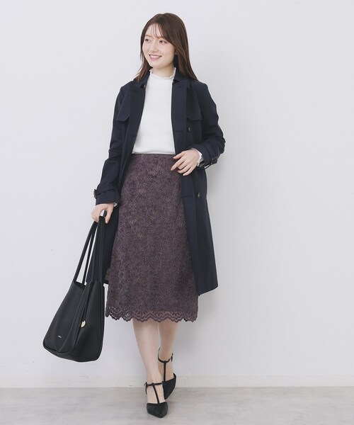 index（インデックス）の「トレンチコート【洗濯機OK/撥水/花粉対応】《XS～3L》（トレンチコート・レディース・ネイビー/ベージュ/ベージュ系その他7/ブラウン系その他7/サックスブルー・38/36/40/34/44/42）」の11枚目の写真