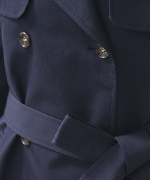 index（インデックス）の「トレンチコート【洗濯機OK/撥水/花粉対応】《XS～3L》（トレンチコート・レディース・ネイビー/ベージュ/ベージュ系その他7/ブラウン系その他7/サックスブルー・38/36/40/34/44/42）」の13枚目の写真