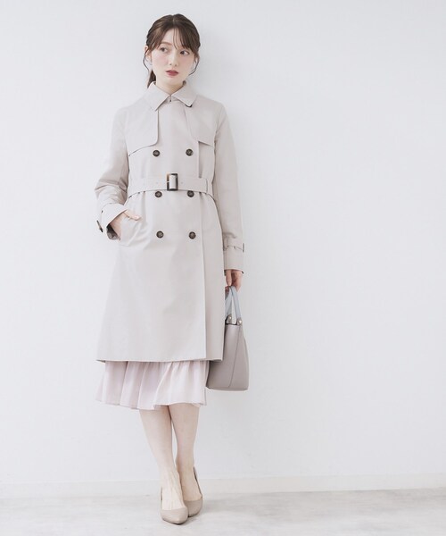 index（インデックス）の「トレンチコート【洗濯機OK/撥水/花粉対応】《XS～3L》（トレンチコート・レディース・ネイビー/ベージュ/ベージュ系その他7/ブラウン系その他7/サックスブルー・38/36/40/34/44/42）」の19枚目の写真