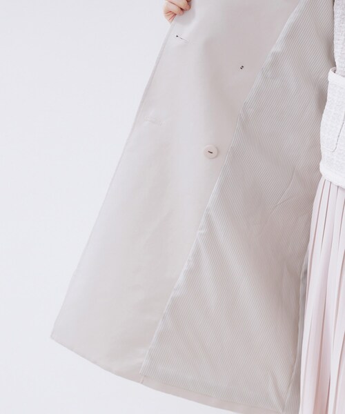 index（インデックス）の「トレンチコート【洗濯機OK/撥水/花粉対応】《XS～3L》（トレンチコート・レディース・ネイビー/ベージュ/ベージュ系その他7/ブラウン系その他7/サックスブルー・38/36/40/34/44/42）」の20枚目の写真