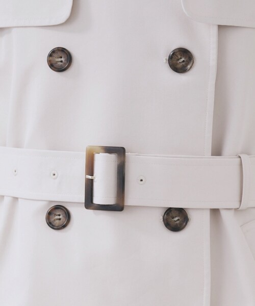 index（インデックス）の「トレンチコート【洗濯機OK/撥水/花粉対応】《XS～3L》（トレンチコート・レディース・ネイビー/ベージュ/ベージュ系その他7/ブラウン系その他7/サックスブルー・38/36/40/34/44/42）」の21枚目の写真