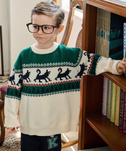 セール】オオカミニットプルオーバー（ニット/セーター）｜kladskap
