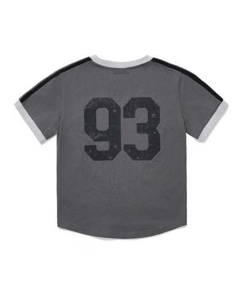 1993STUDIO(1993スタジオ)の「93トラッククロップリンガーティーシャツ_チャコール(Tシャツ/カットソー・レディース・その他・FREE)」の7枚目の写真