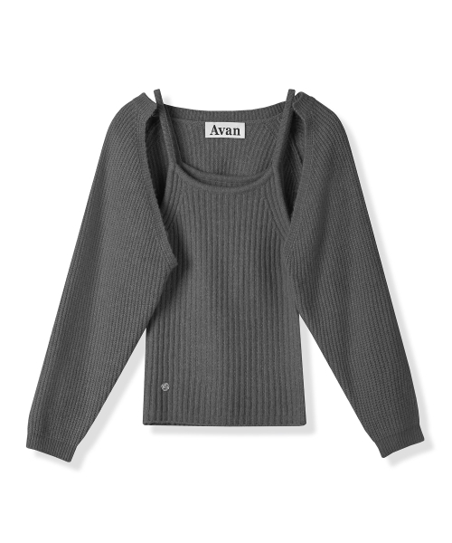 AVANDRESS(アバンドレス )の「Adel Bolero Cardigan Knit Set BLACK(カーディガン/ボレロ・レディース・ブラック・FREE)」の6枚目の写真